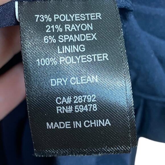 Rachel Zoe navy blue single button sleeveless blazer with pockets - Large - Picture 8 of 10